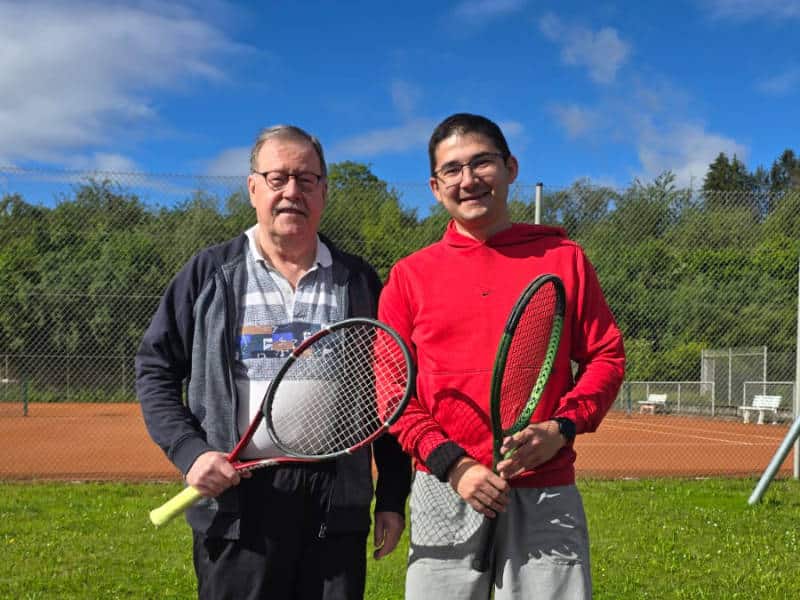 Erkin und Klaus beim Tie-Break-Turnier in Wendlingen